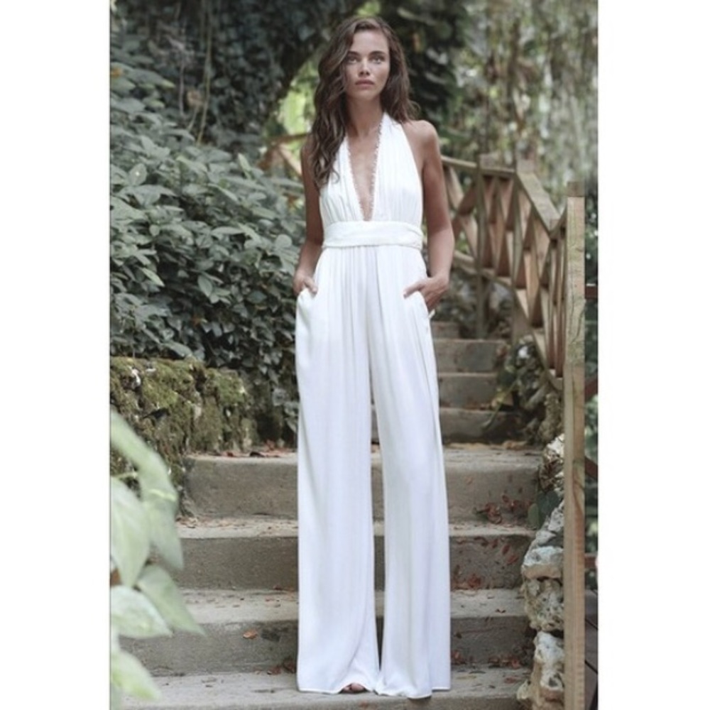 The Jetset Diaries Ivory Hammock Jumpsuit